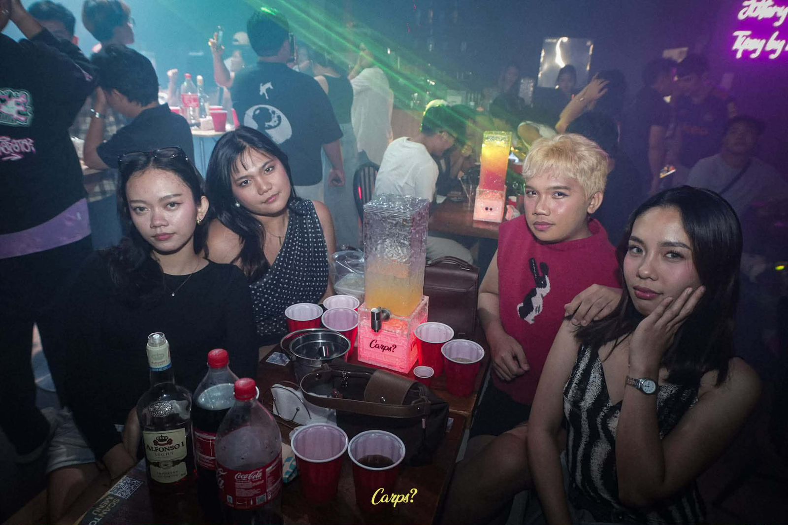 Yellow drink table